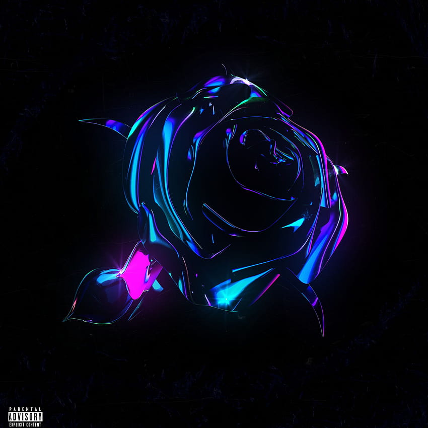 Pop Smoke Blue Rose, Pop Rauchrose HD-Handy-Hintergrundbild