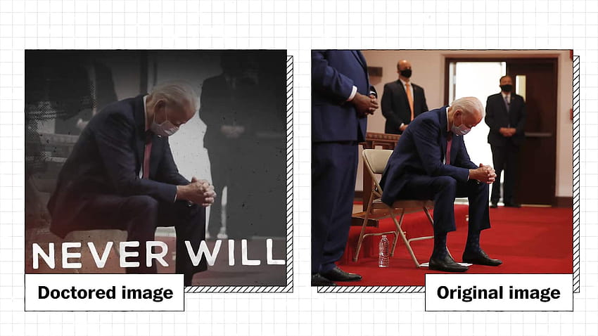 Trump campaign ad manipulates three to put Biden in a 'basement' HD wallpaper