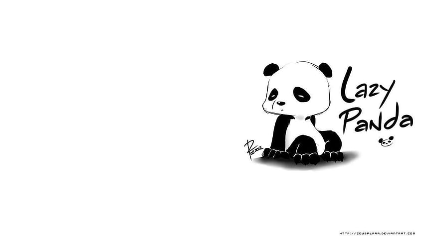 Lazy Panda by zeusplara, animation panda HD wallpaper