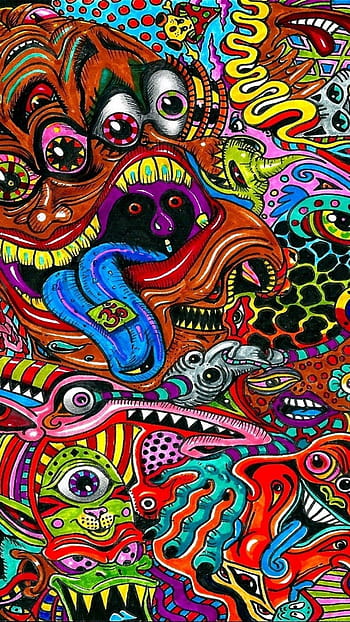Swirls mushrooms psychedelic smileyface art mouth Stoner trippy  Colorful HD phone wallpaper  Peakpx