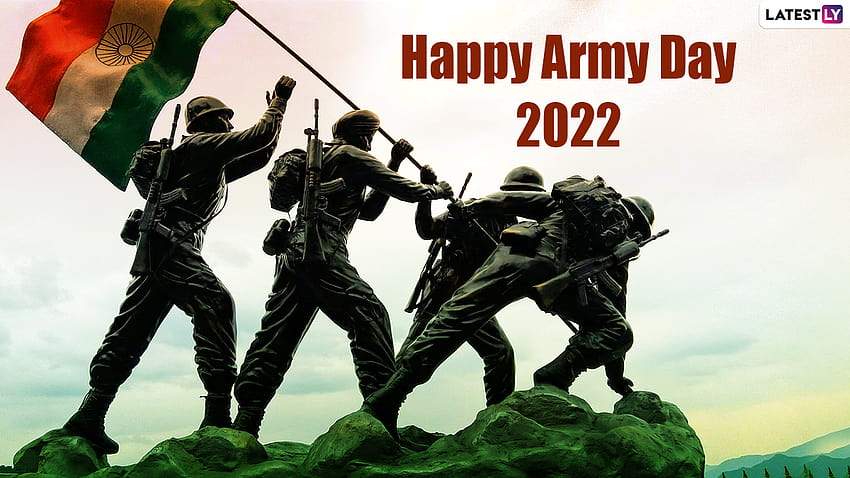Army Day 2022 & Sena Diwas for Online: Wish Happy Indian Army Day With WhatsApp Stickers, Messages, Quotes and Greetings, india flag 2022 HD wallpaper