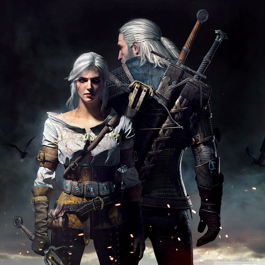 The Witcher 3 Wild Hunt Geralt et Ciri Ultra Arrière-plans pour U TV : Écran large et ultra large et ordinateur portable : Multi-affichage, double moniteur : Tablette : Smartphone Fond d'écran de téléphone HD