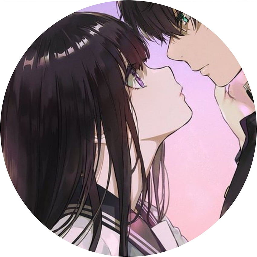 Pareja de anime pfp, lindo pfp a juego fondo de pantalla del teléfono