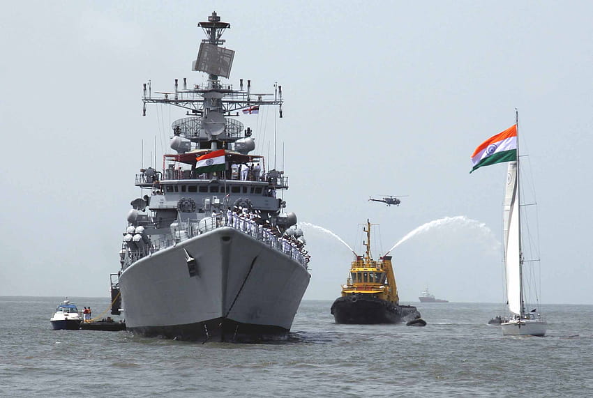 2190x1470px Navy Ships, logotipo de la marina india fondo de pantalla