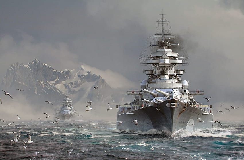 Die Jagd nach der Bismarck. Erfahren Sie mehr über die historische Jagd nach dem… HD-Hintergrundbild