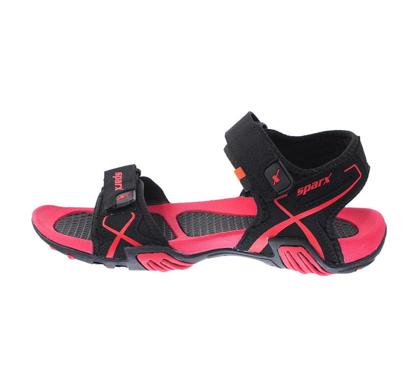 Buy online Sparx Black Red Sandals Men HD wallpaper
