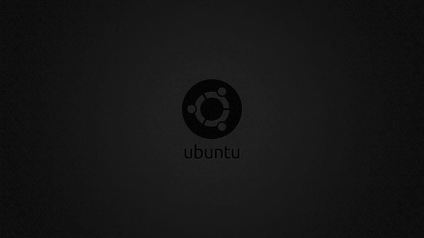 Ubuntu Ciemny ·①, Ubuntu czarny Tapeta HD