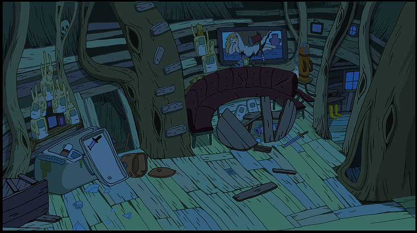 Adventure Time Treehouse, nuit d'aventure Fond d'écran HD