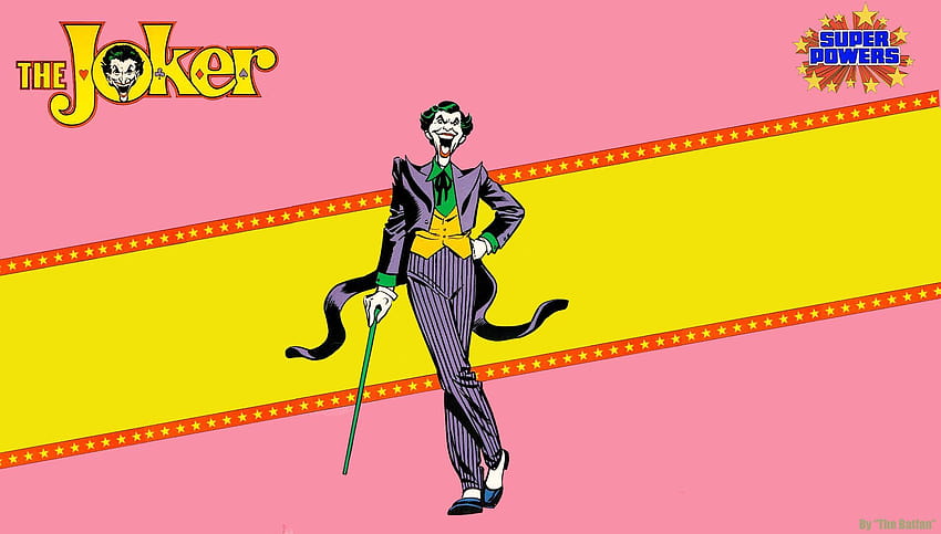Joker based on Super Powers coloring book HD wallpaper