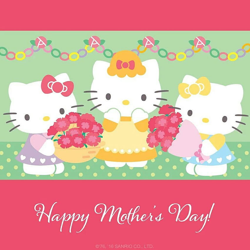 Feliz Dia das Mães para todas as Mamães Maravilhosas por aí!, Hello Kitty Mothers Day Papel de parede de celular HD