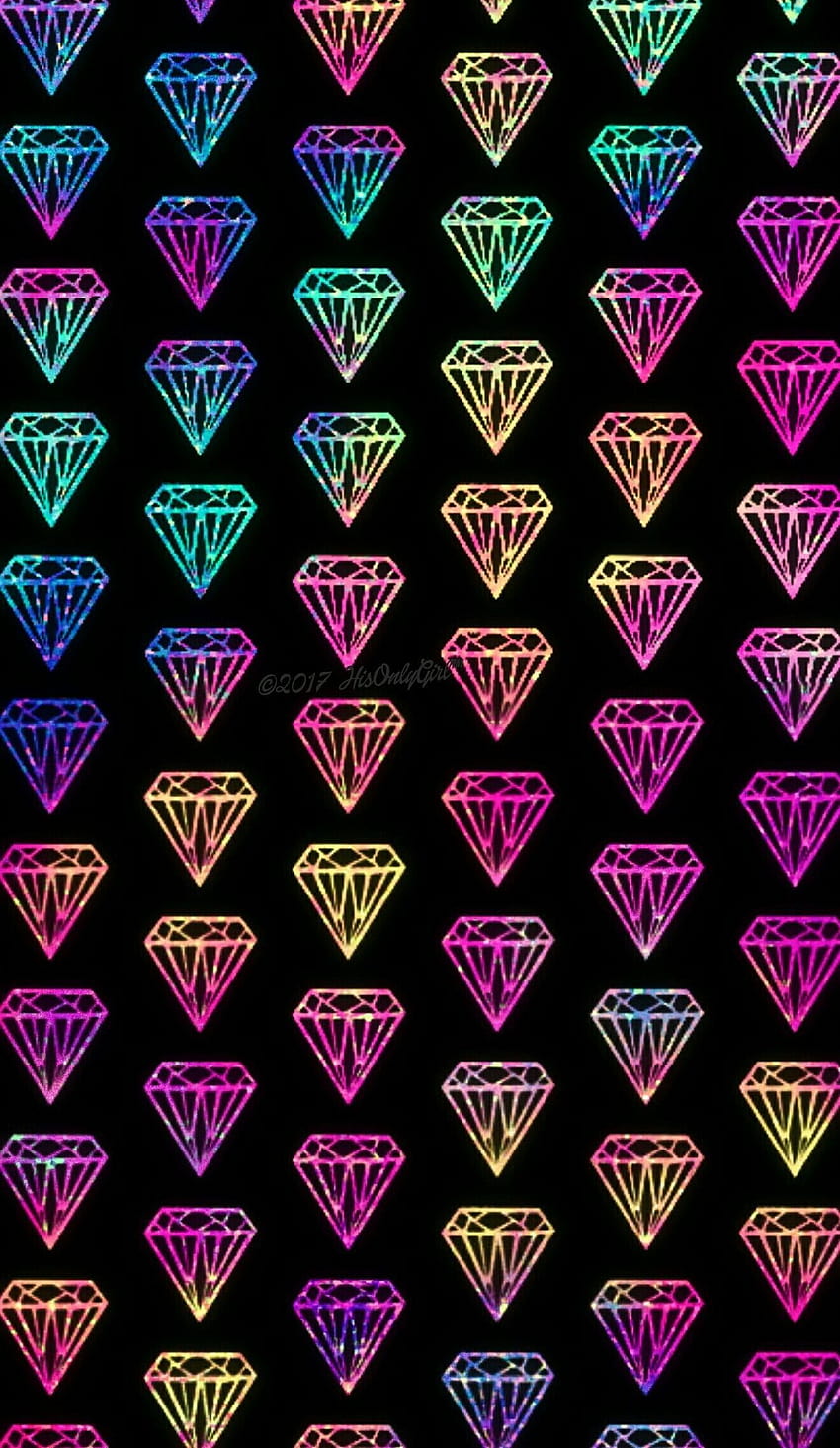 Galaxy Diamond Rainbow Backgrounds, galaxy ombre HD phone wallpaper