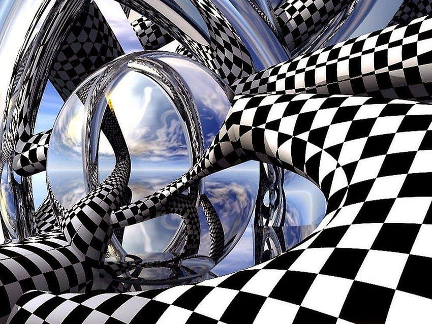 Illusioni ottiche: ILLUSIONI OTTICHE, illusione 3d Sfondo HD