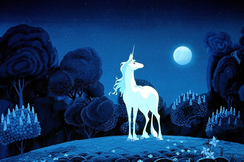 The Last Unicorn' เป็นงานศิลปะ ยูนิคอร์นแสงจันทร์ วอลล์เปเปอร์ HD
