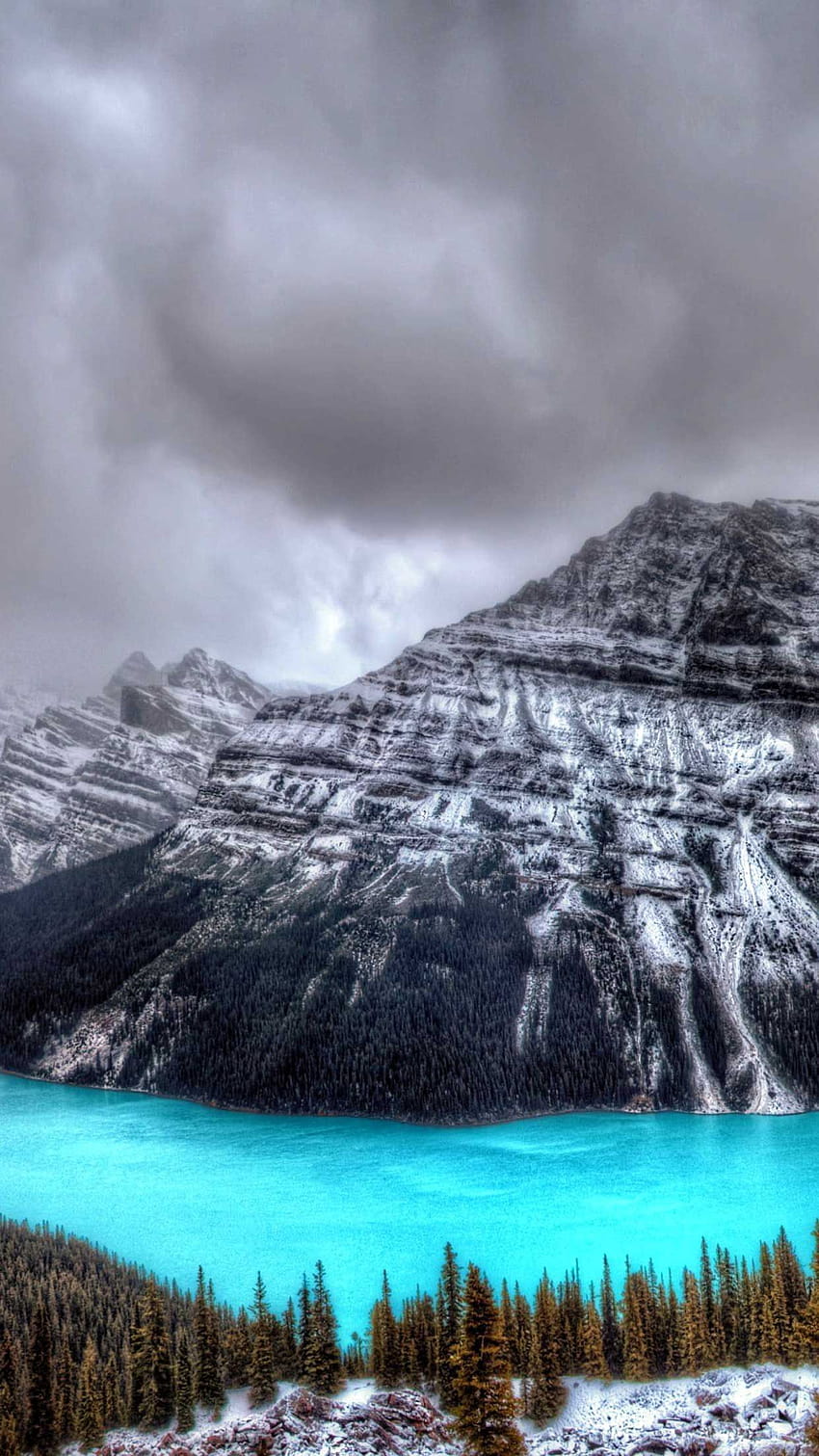 Iphone Peyto lago canadiense ... pinterest, arco lago canadá fondo de pantalla del teléfono