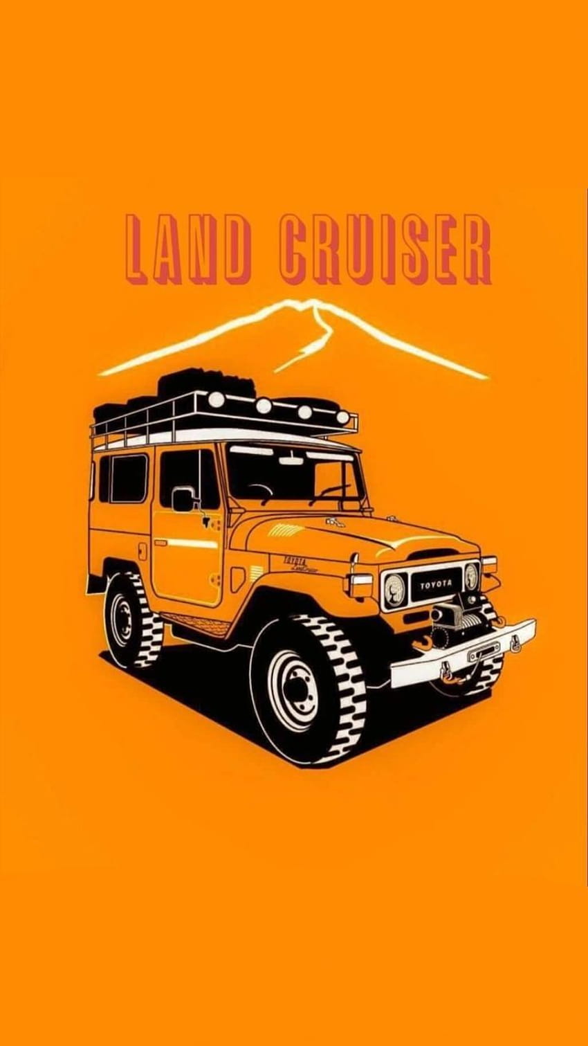 Toyota Land Cruiser Art, Land Cruiser j70 iphone HD-Handy-Hintergrundbild