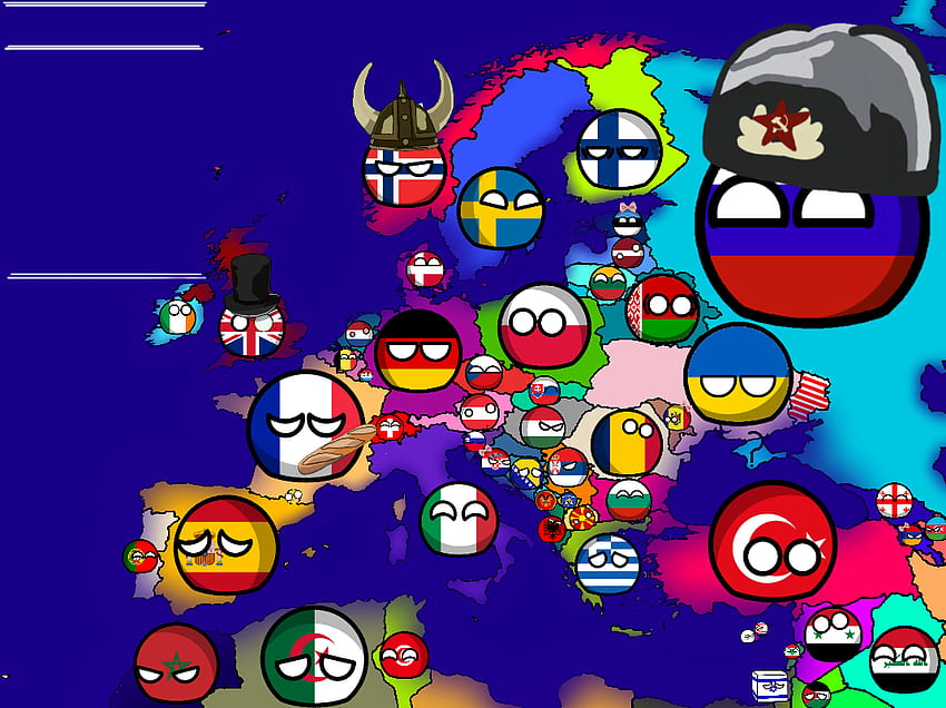European Countryballs HD wallpaper
