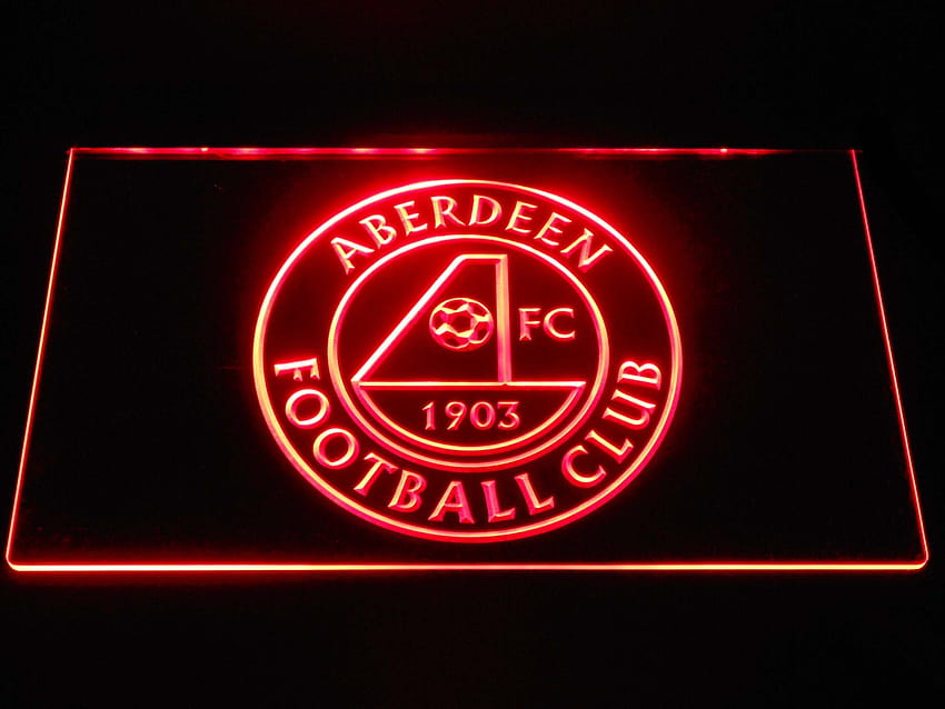 Aberdeen FC LED-Leuchtreklame HD-Hintergrundbild