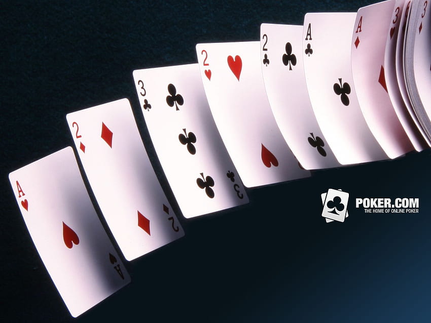 Poker Cards Group, fliegende Karte HD-Hintergrundbild
