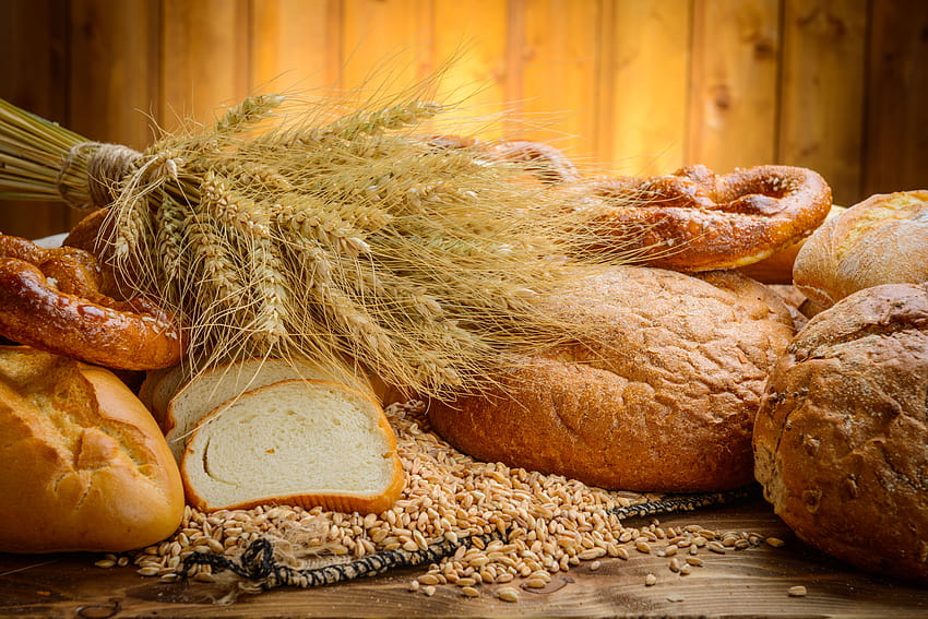 Kringle Wheat Bread spikes Food 6903x4607, bread wheat HD wallpaper