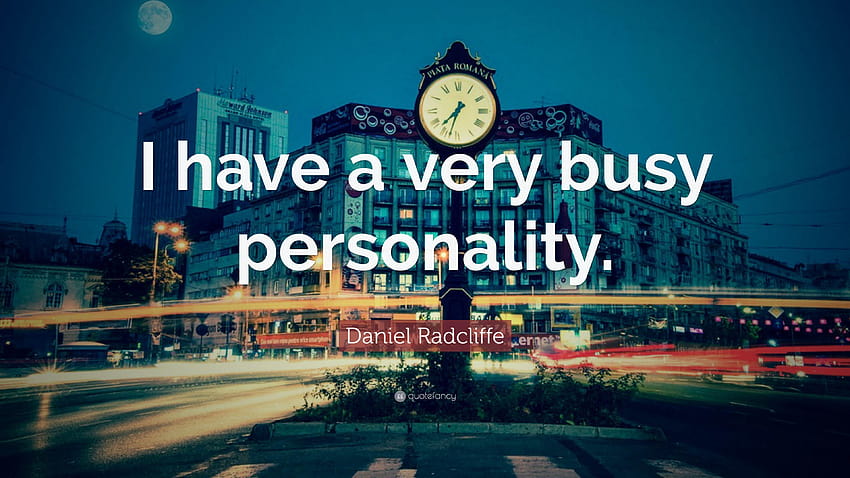 Daniel Radcliffe Quote: “I have a very busy personality.” HD wallpaper