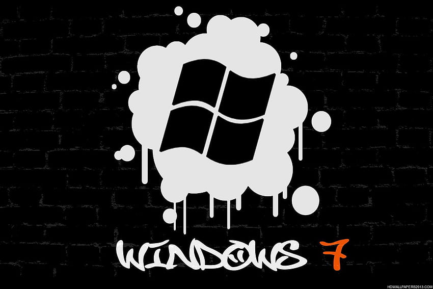 Windows 7 Graffiti, graffiti logo HD wallpaper