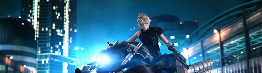 Cloud Strife Motorcycle Final Fantasy 7 Remake Tapeta HD