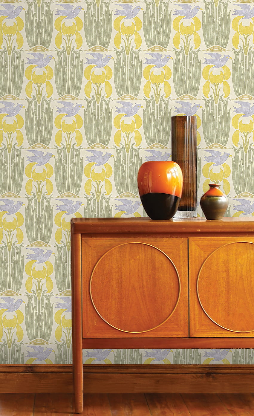 Cfa Voysey Fabric Wallpaper and Home Decor  Spoonflower