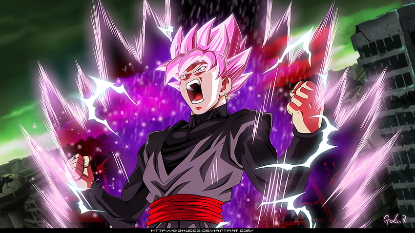 Goku Black Rose gepostet von Ethan Peltier, Super-Saiyajin-Rose HD-Hintergrundbild