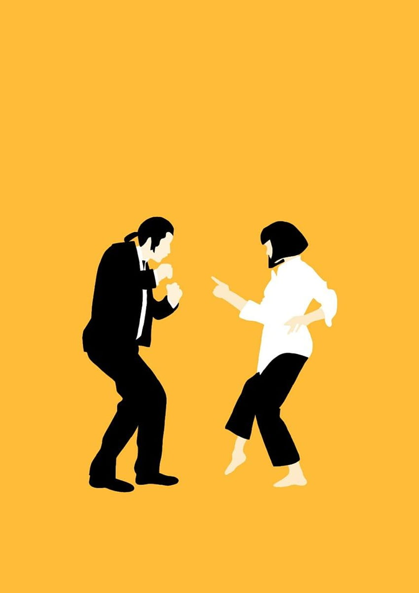 Pulp Fiction Negative Space Wallpaper by SirArnoldRimmer on DeviantArt