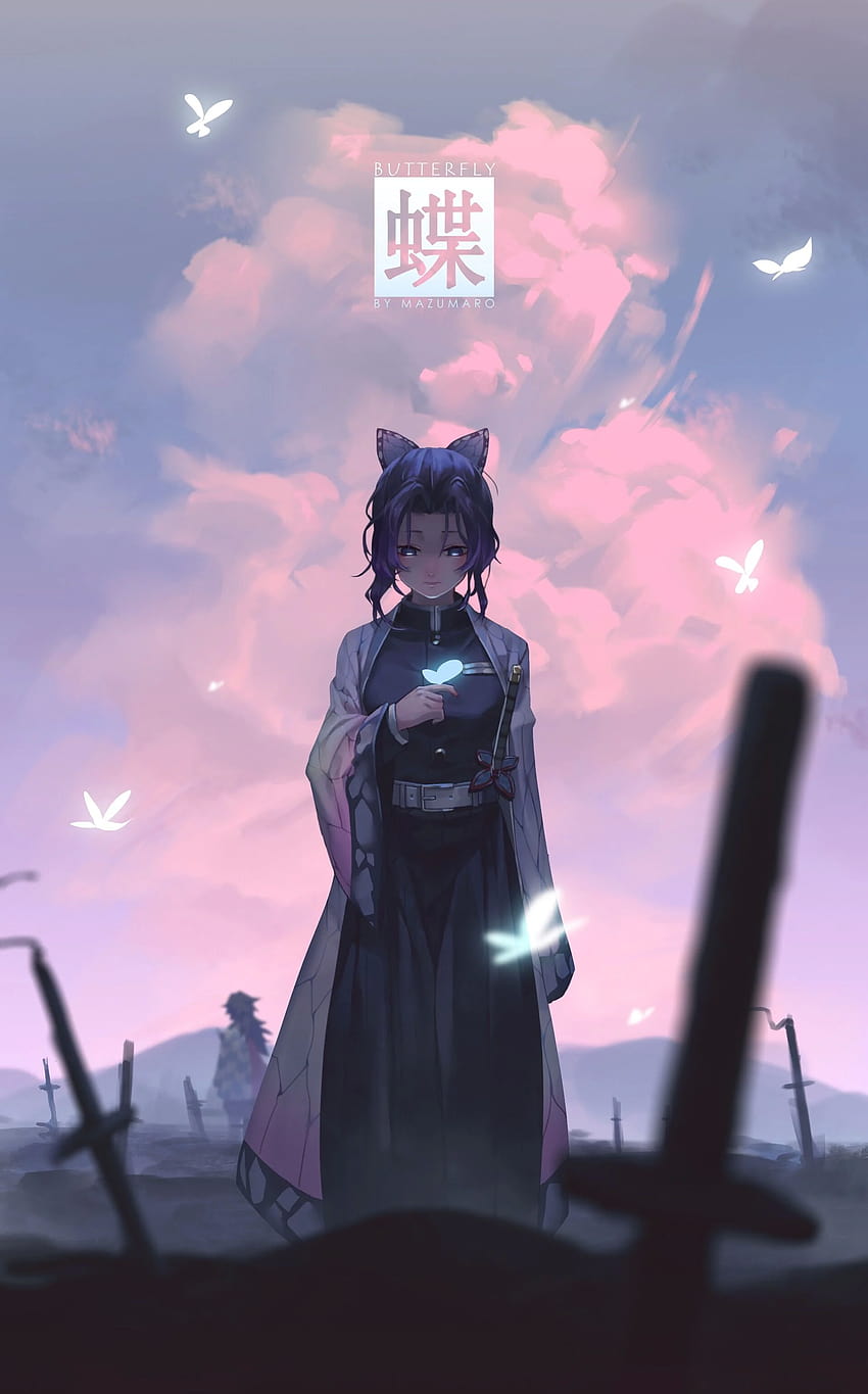 Anime anime by luna  shinobu kocho aesthetic HD phone wallpaper  Pxfuel