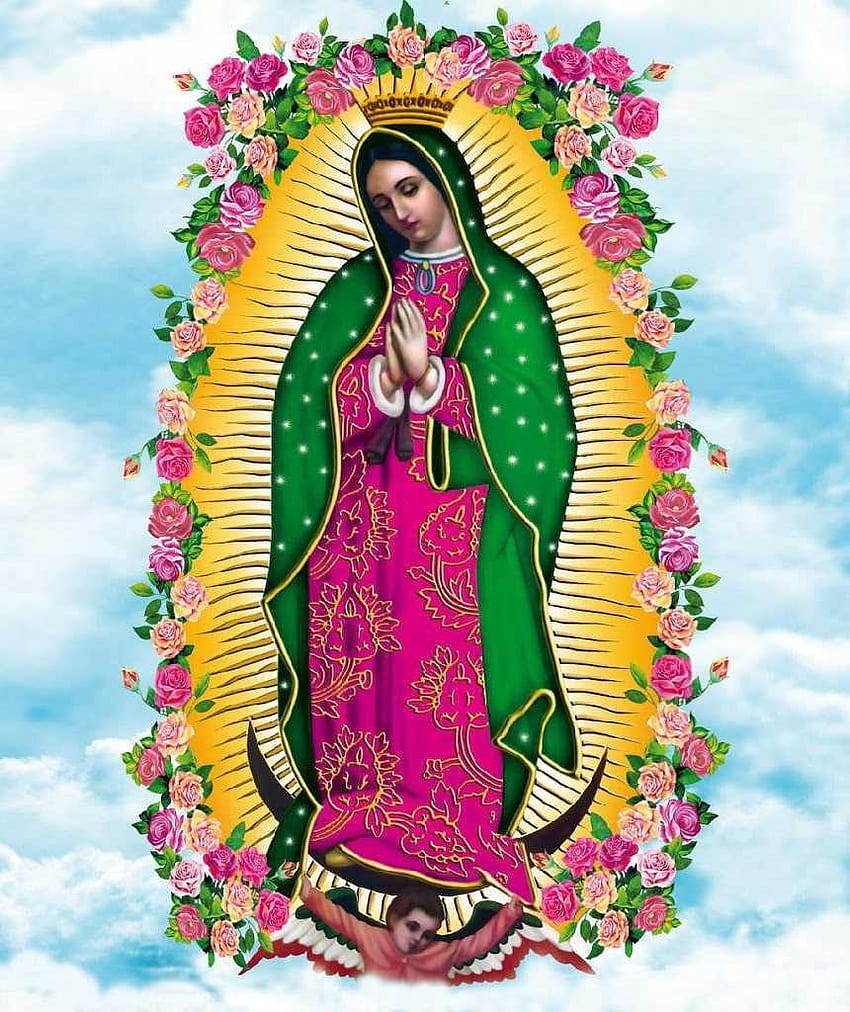 La Virgen De Guadalupe, телефон Virgen de Guadalupe HD тапет за телефон