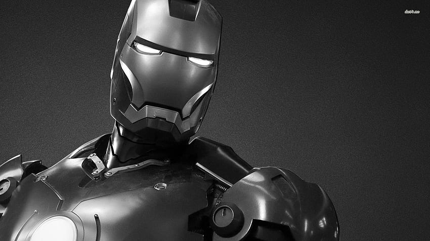 Iron man black and white HD wallpaper | Pxfuel