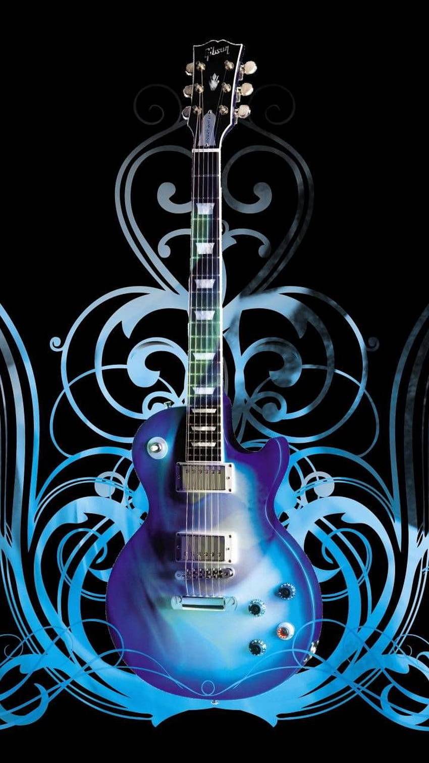 Blue Guitar by suluuu, guitar art HD phone wallpaper