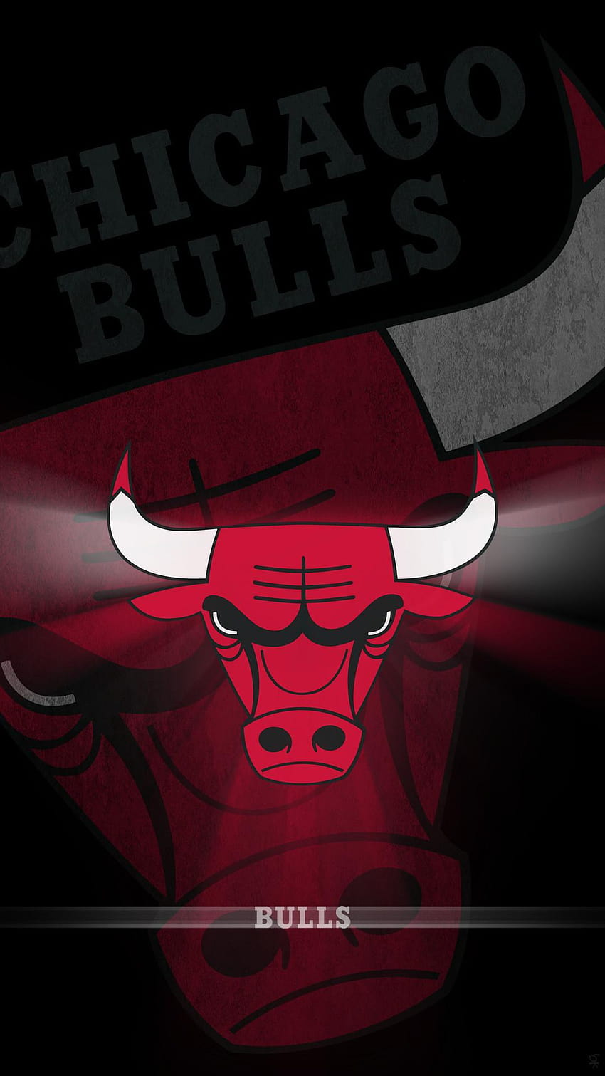 Chicago Bulls iPhone, ponsel gelap banteng wallpaper ponsel HD
