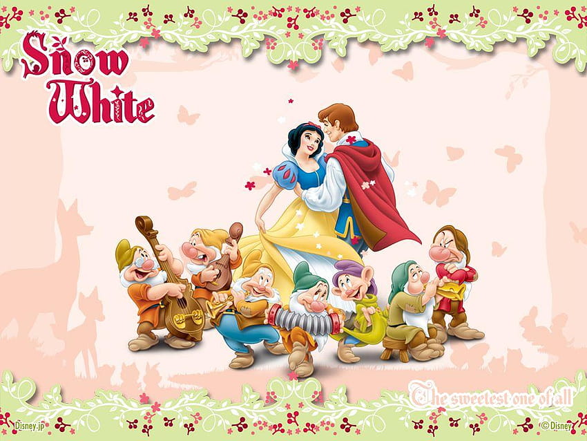 白雪姫、王子と七人の小人、白雪姫と七人の小人ディズニー 高画質の壁紙