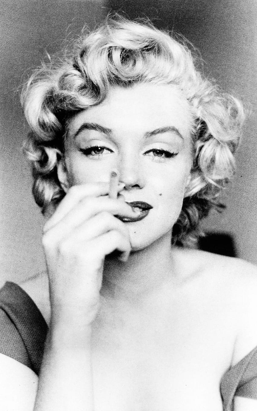 Białe gwiazdy vintage Marilyn Monroe 50. 1950, aktorka vintage Tapeta na telefon HD