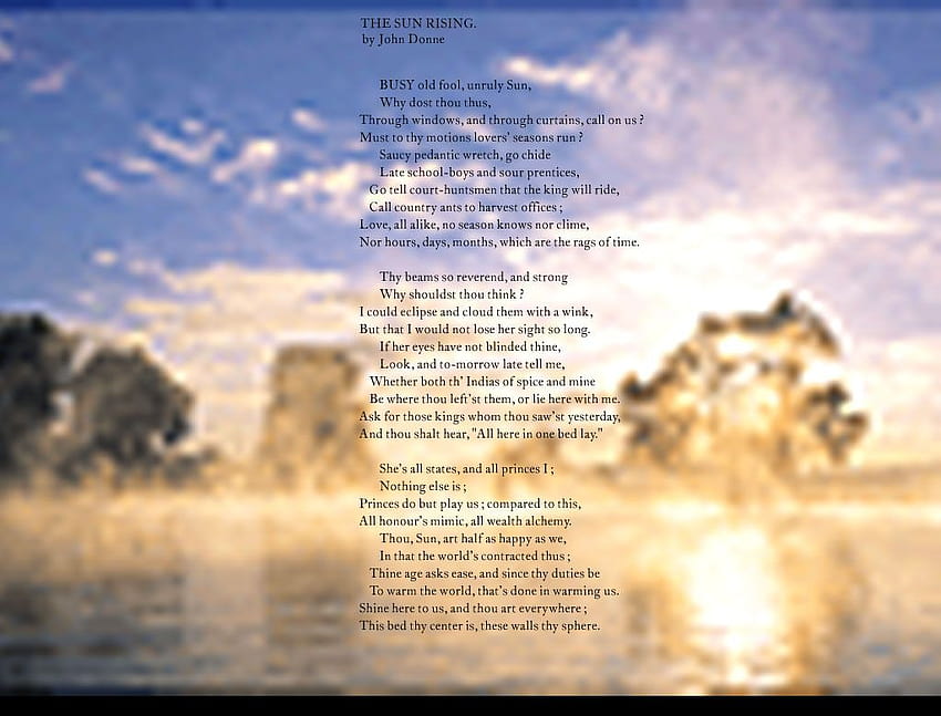 John Donne Poetry for the HD wallpaper