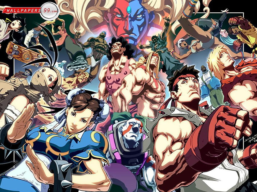 Anime Street Fighter, anime de lutador de rua papel de parede HD