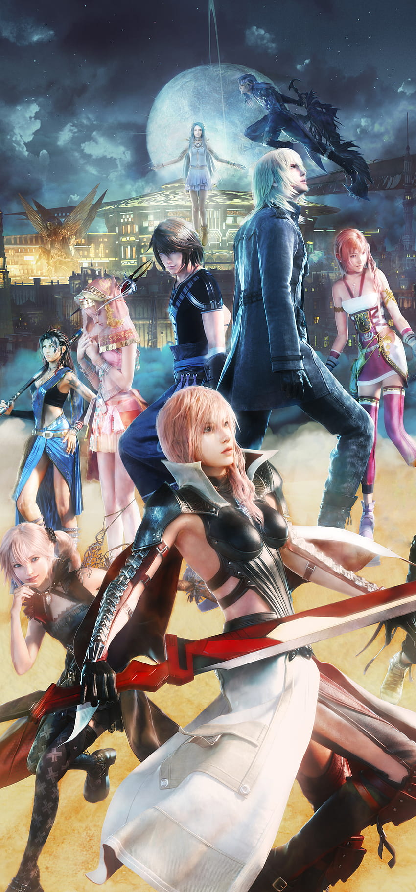 Final Fantasy XIII Pionowo [1440x3088] : r/FinalFantasy, ffxiii Tapeta na telefon HD