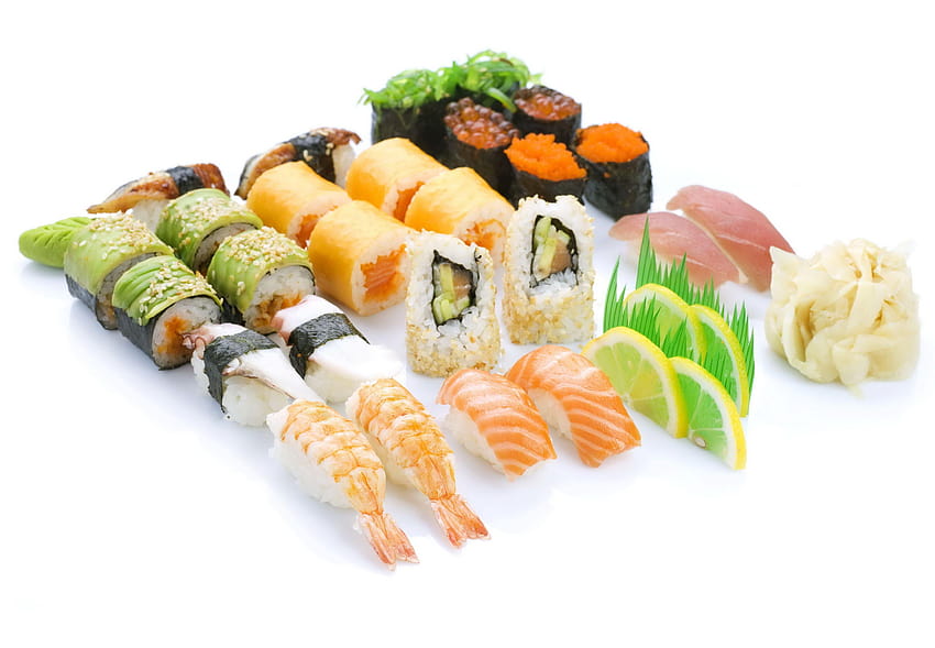 Seafoods Sushi Food HD wallpaper