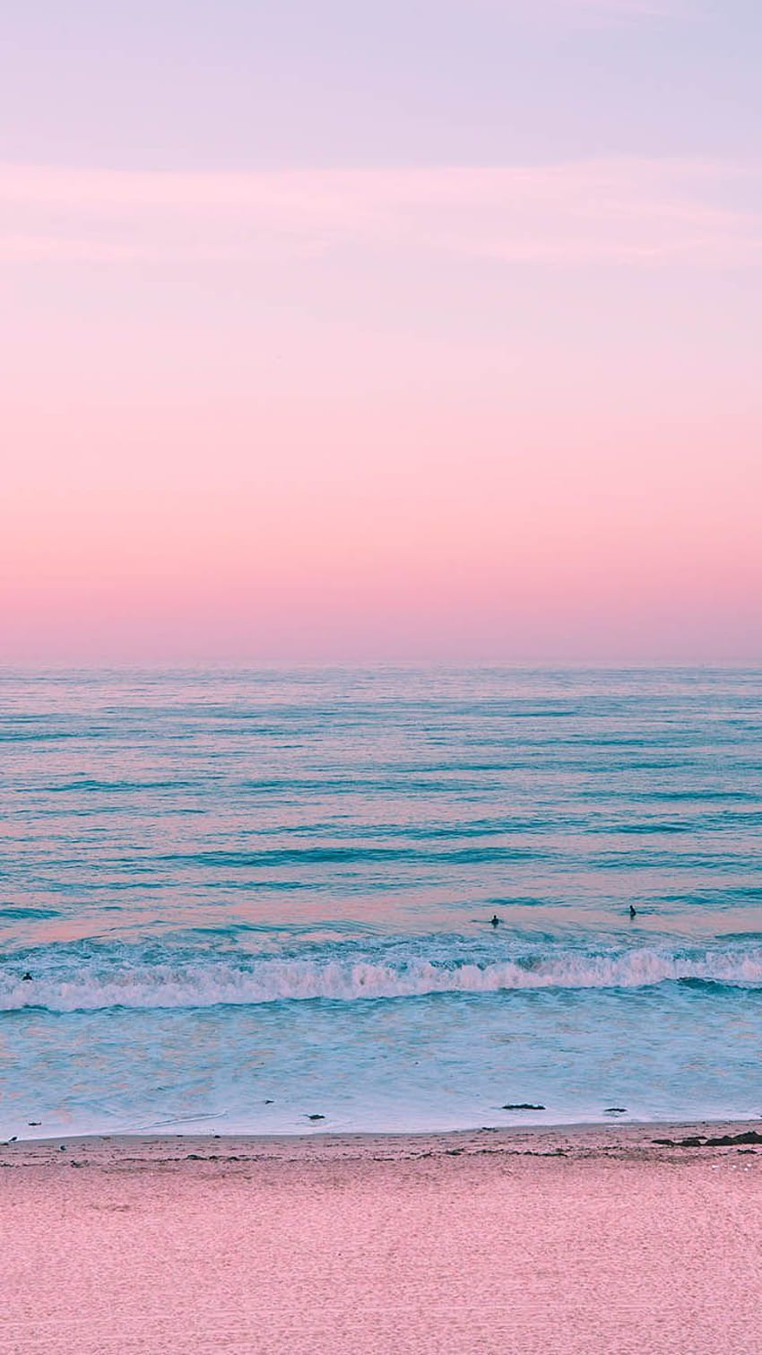 화려한 해변 iPhone, 분홍색 모래 HD 전화 배경 화면