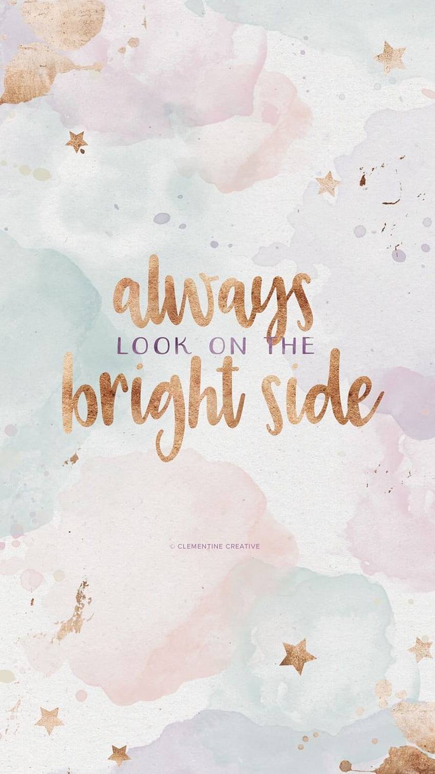 Always look on the bright side! Inspo, beautiful quotes for girls HD phone wallpaper