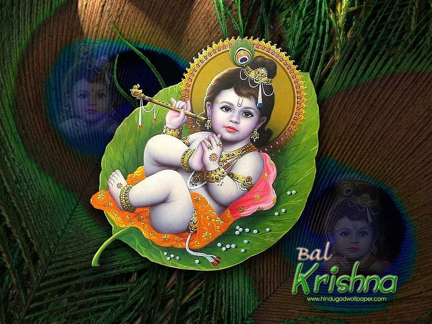 4 Krishna pour, enfant krishna Fond d'écran HD