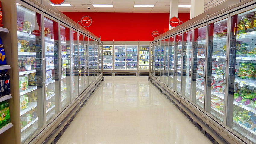 Tiefkühlkost Monat 21, Supermarkt HD-Hintergrundbild