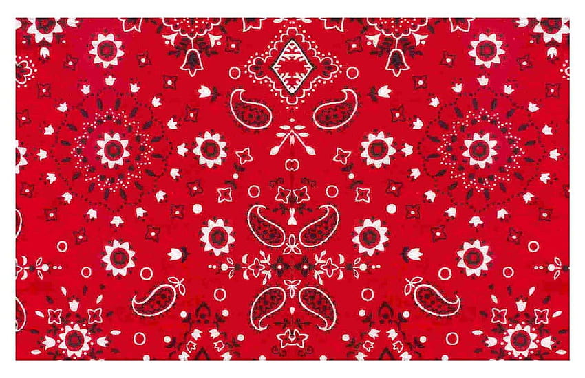 red bandana print wallpaper
