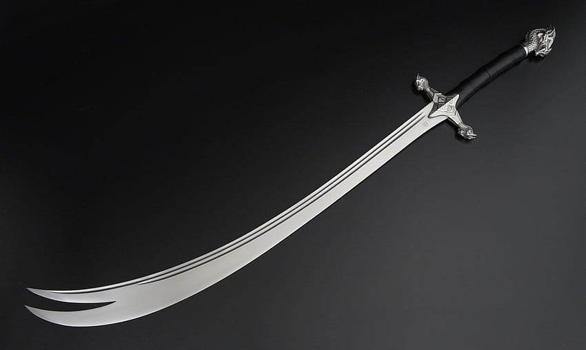 Изработен по поръчка Dragon Scimitar като съвременна версия на меча zulfiqar HD тапет