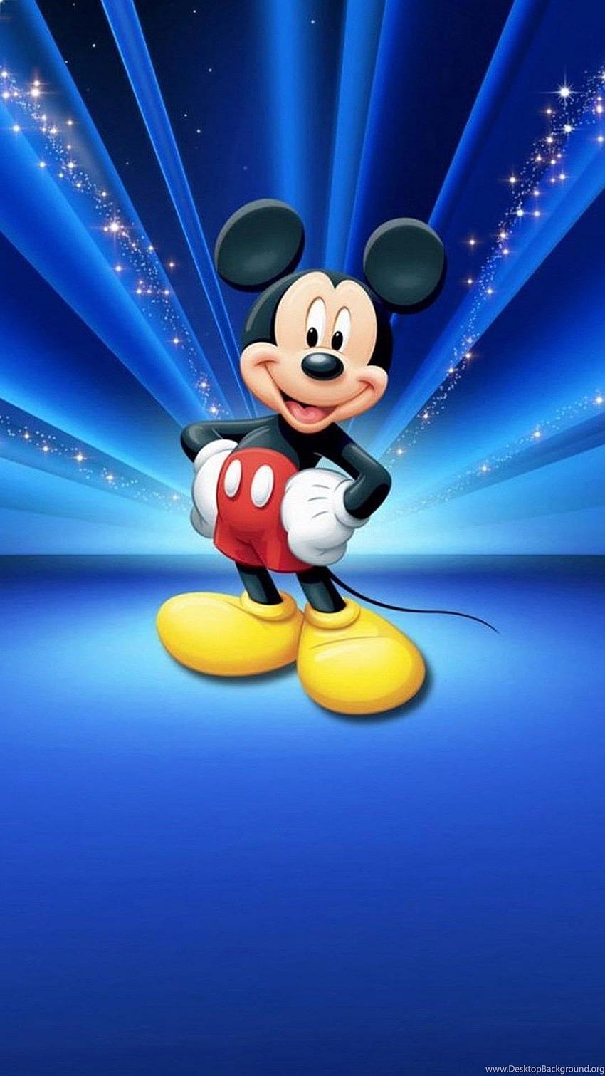 Mavi Mickey Mouse, mobil cihazlar için mickey mouse HD telefon duvar kağıdı