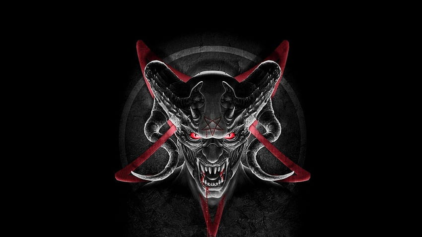 1366x768 Blood, Canines, Demon, Satan, Pentagrama, The Devil HD wallpaper