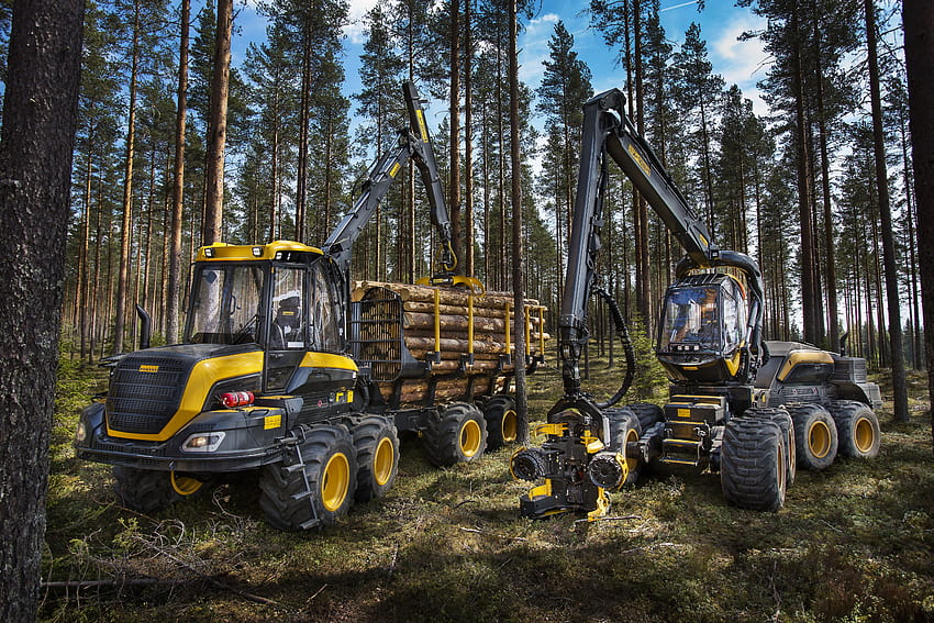 forest forestry equipment Ponsse Scorpion HD wallpaper