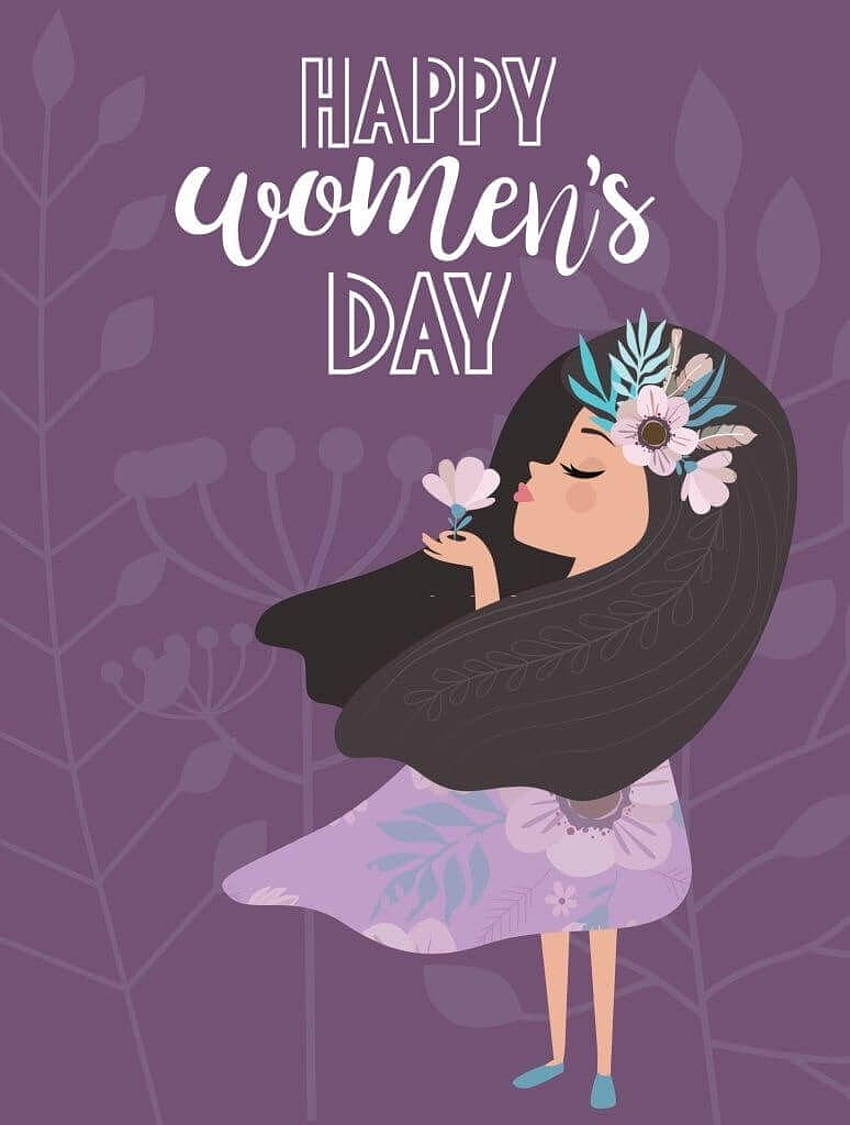 Цитати за Международния ден на жената 2021 г. и Честит ден на жената, ден на майката 2021 г. HD тапет за телефон
